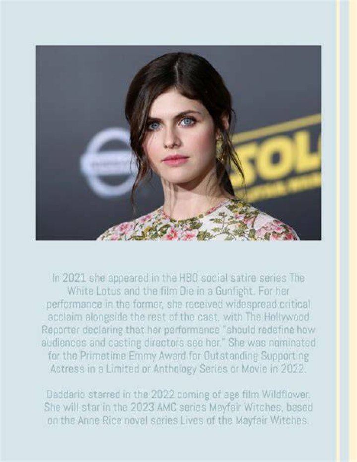Alexandra Daddario Biography